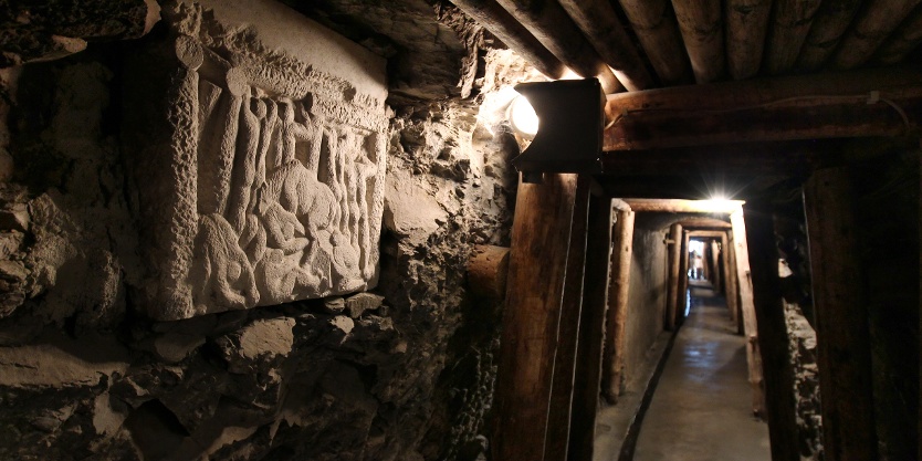 Blick ins Alaunbergwerk Plauen