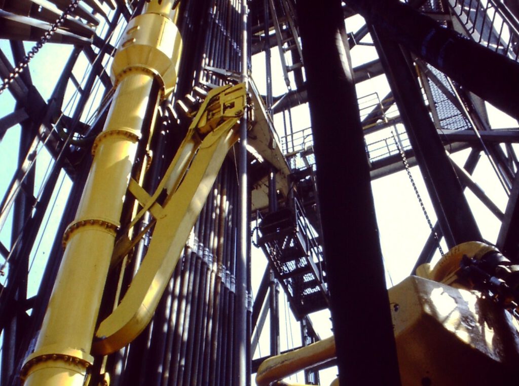 Pipehandler im KTB-Bohrturm